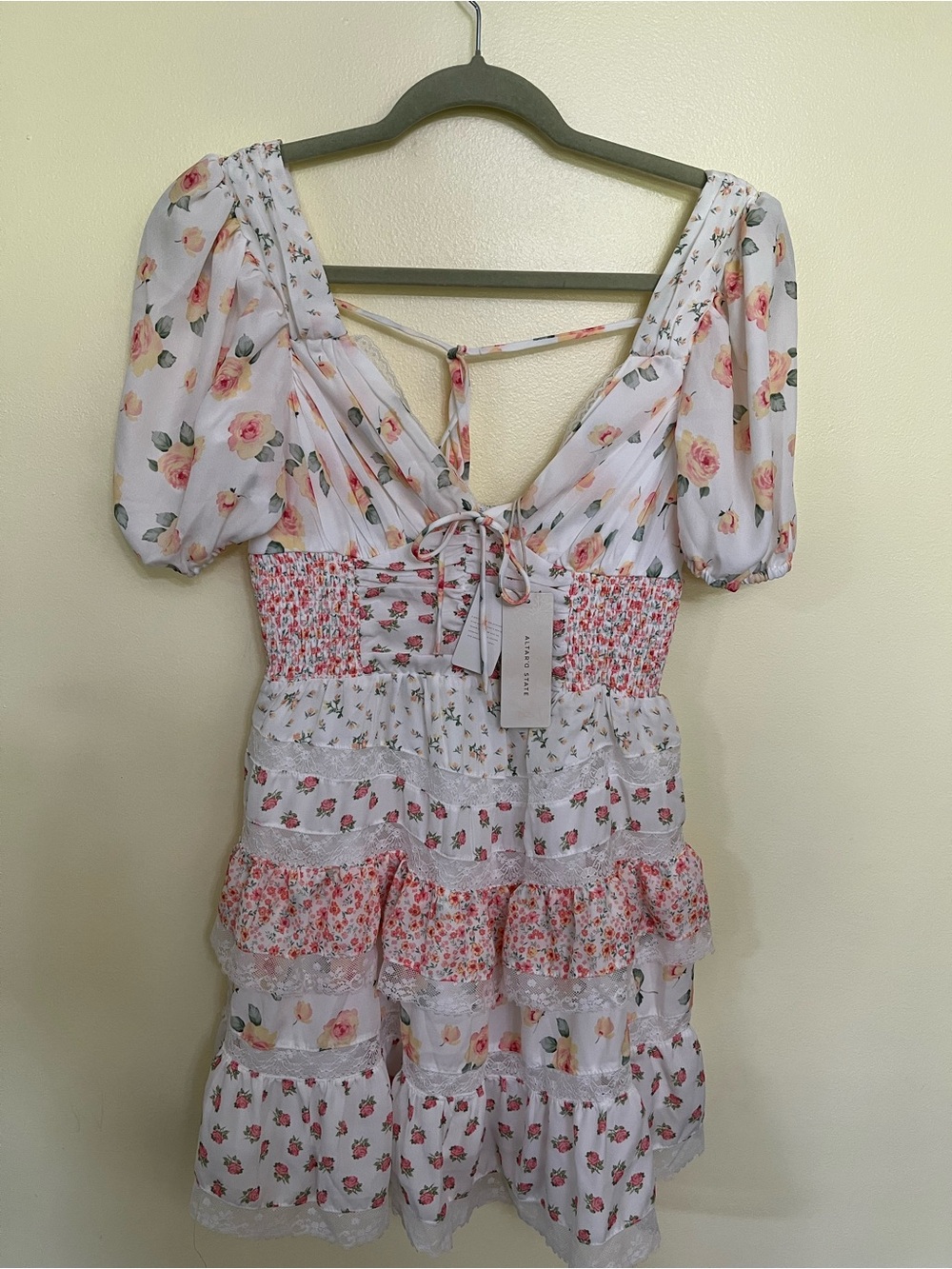 NEW Altar’d State Adley Mixed-Print Mini Dress Size S & M Available NWT - Picture 3 of 16